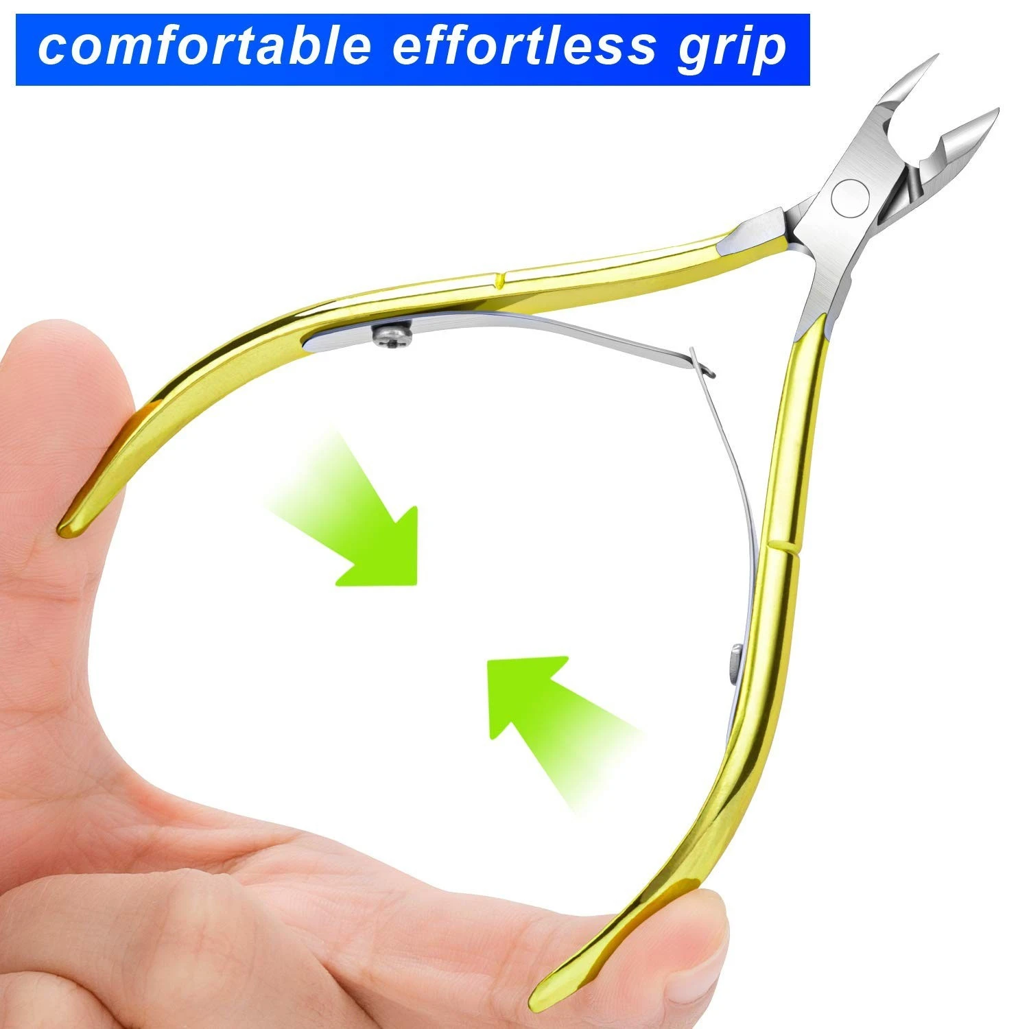 Gold Cuticle Nipper Manicure Pedicure Tools product thumbnail 5