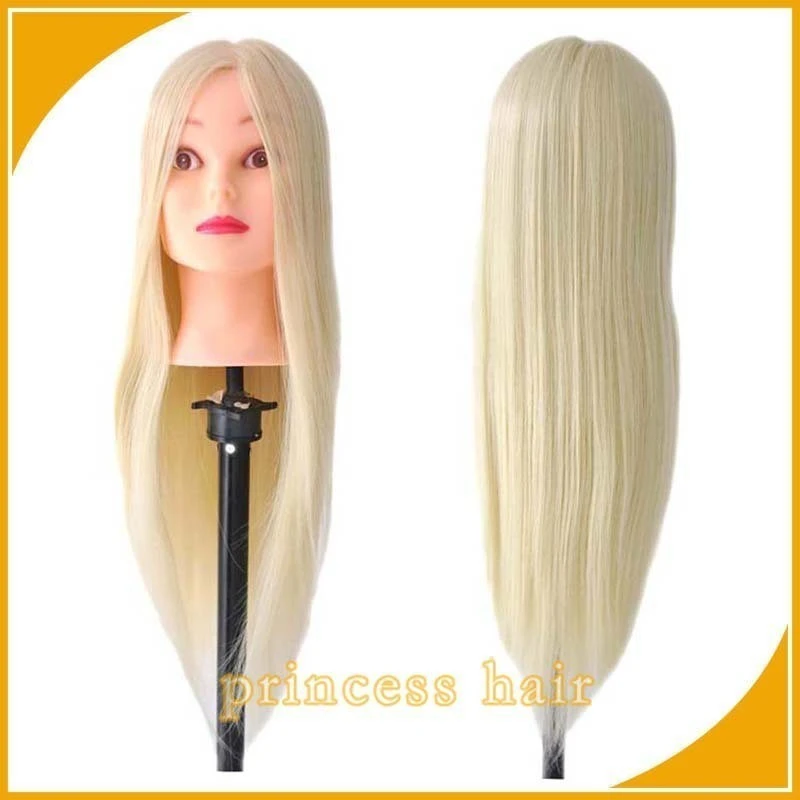 Hairdresser Training Mannequin Head with synthetic hair product thumbnail 2