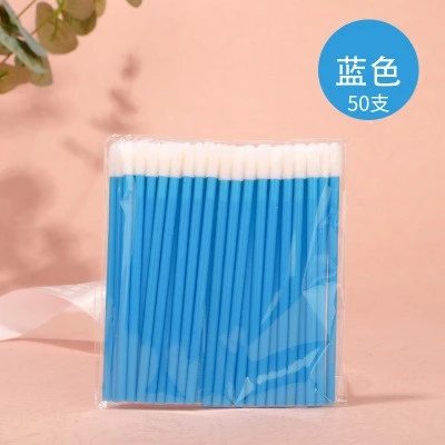 Cleansing eyelash bubble mousse swab 100 barrels, disposable lip brush, eyelash beauty cotton swab tool product thumbnail 2