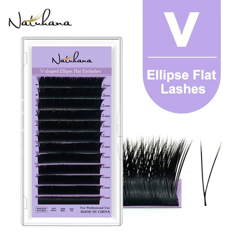 NATUHANA V Shaped Mink Lasher Ellipse Flat  Auto-Fans product thumbnail 12