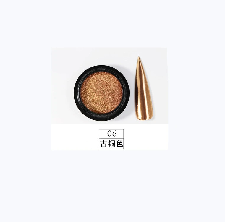Nail art, titanium powder, magic mirror powder, electroplated metallic, aurora, champagne, shiny fine powder product thumbnail 20