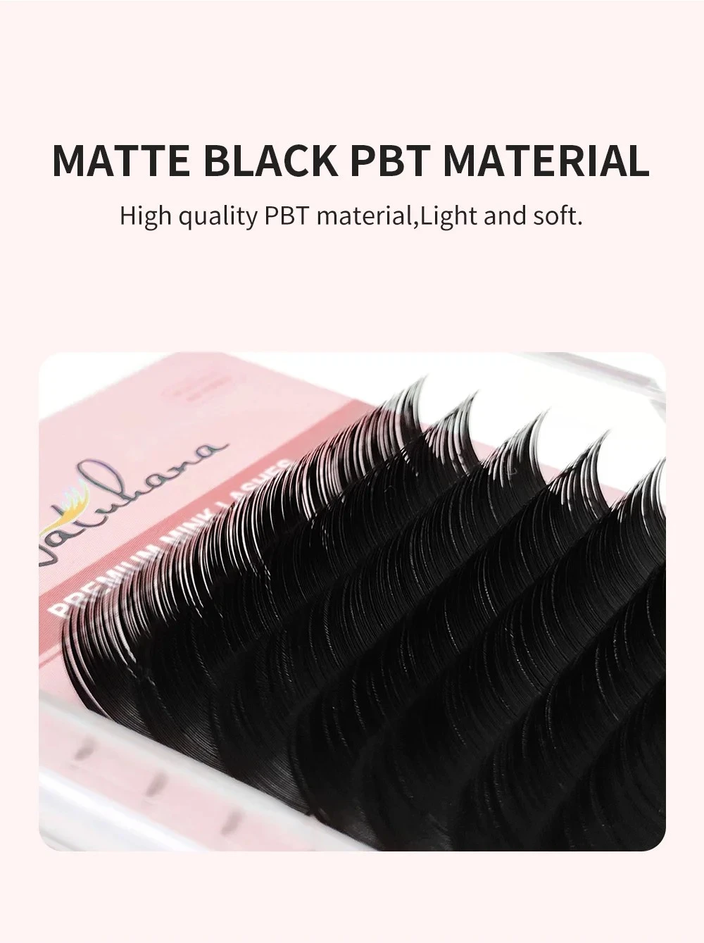 NATUHANA 16lines 8-15mm Mixed Eyelash Extension Matte Black product thumbnail 10