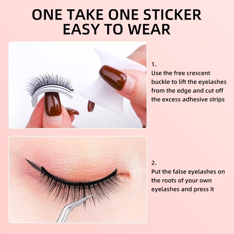 A pair of self-adhesive eyelashes,free glue product thumbnail 14