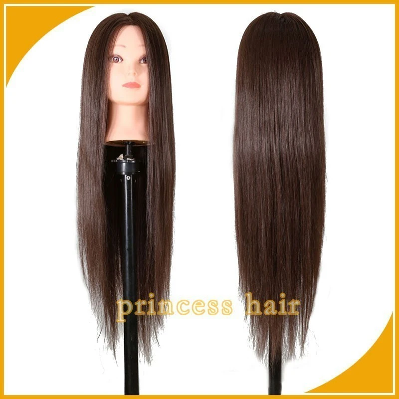 Hairdresser Training Mannequin Head with synthetic hair product thumbnail 3