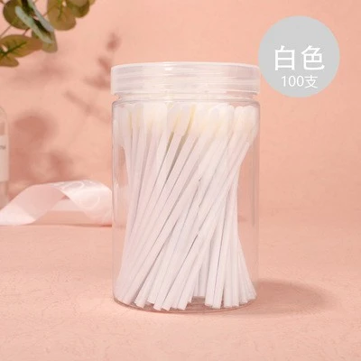 Cleansing eyelash bubble mousse swab 100 barrels, disposable lip brush, eyelash beauty cotton swab tool product thumbnail 12