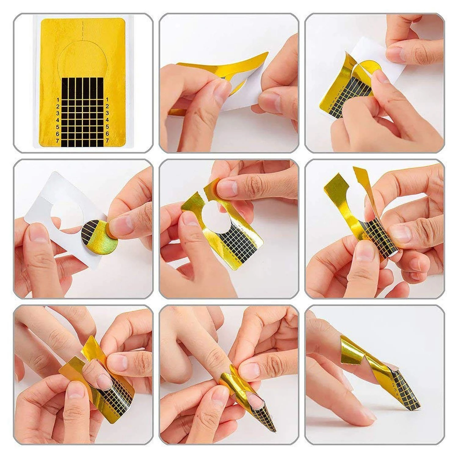 Roll Nail Art Forms Sticker Guide Extension product thumbnail 9