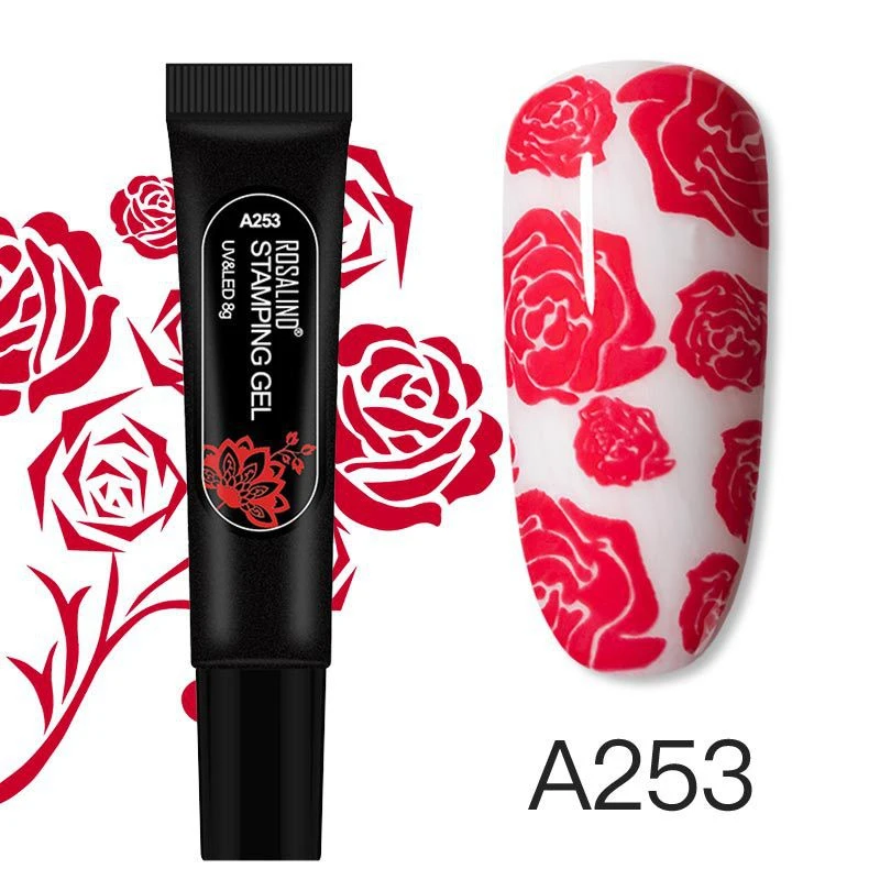 ROSALIND printing glue 8g hose nail polish glue nail shop printing steel plate nail art product thumbnail 8