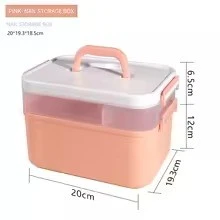 New Hand-Held Desktop Storage Box – Plastic Organizer for Scissors, Manicure Tools, Jewelry, Nail Gel Polish & Stationery product thumbnail 7