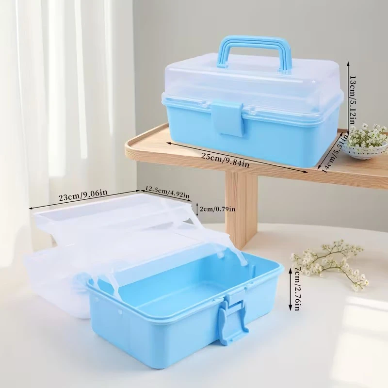 2/3 Layers Large Capacity Foldable Multifunctional Plastic Storage Box product thumbnail 30