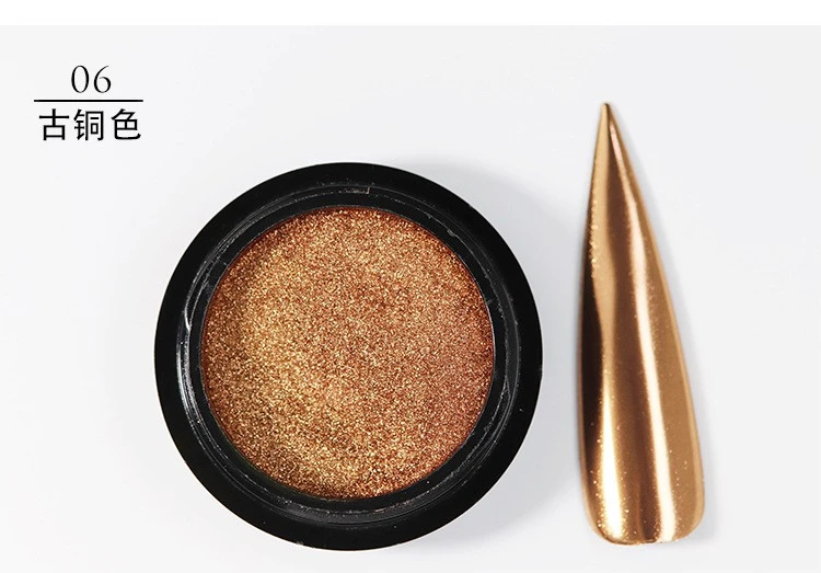 Nail art, titanium powder, magic mirror powder, electroplated metallic, aurora, champagne, shiny fine powder product thumbnail 18