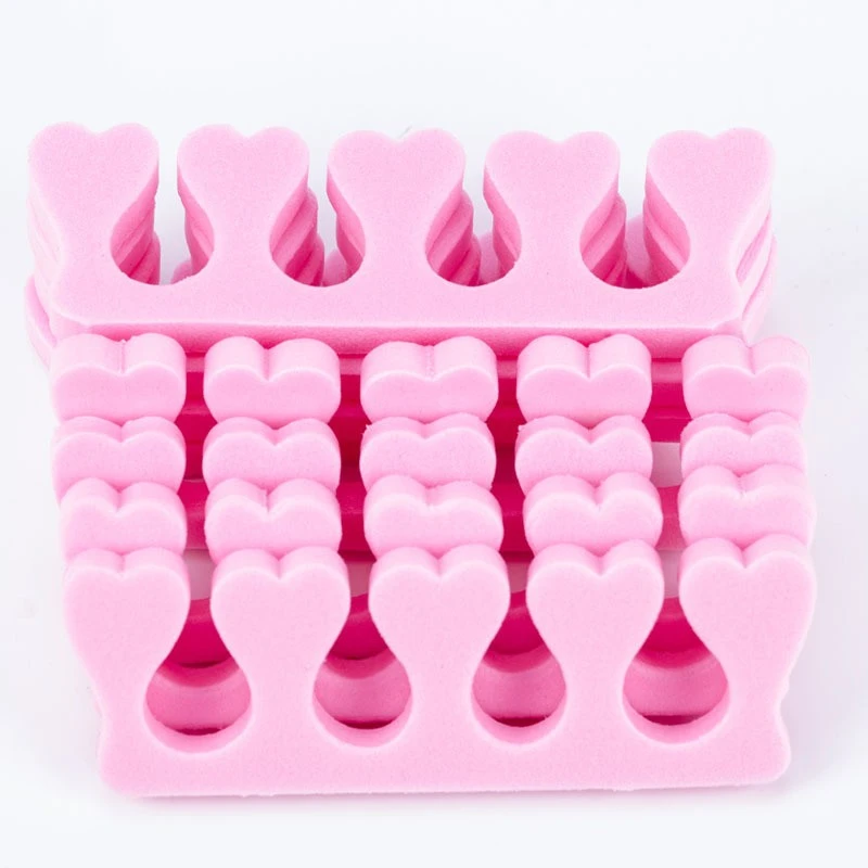 Peach heart finger splitter EVA toe splitter painting nail assist finger finger cotton spacer cotton nail tool product thumbnail 8