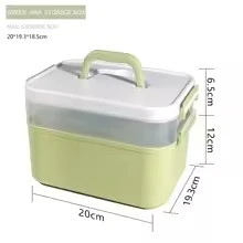 New Hand-Held Desktop Storage Box – Plastic Organizer for Scissors, Manicure Tools, Jewelry, Nail Gel Polish & Stationery product thumbnail 8
