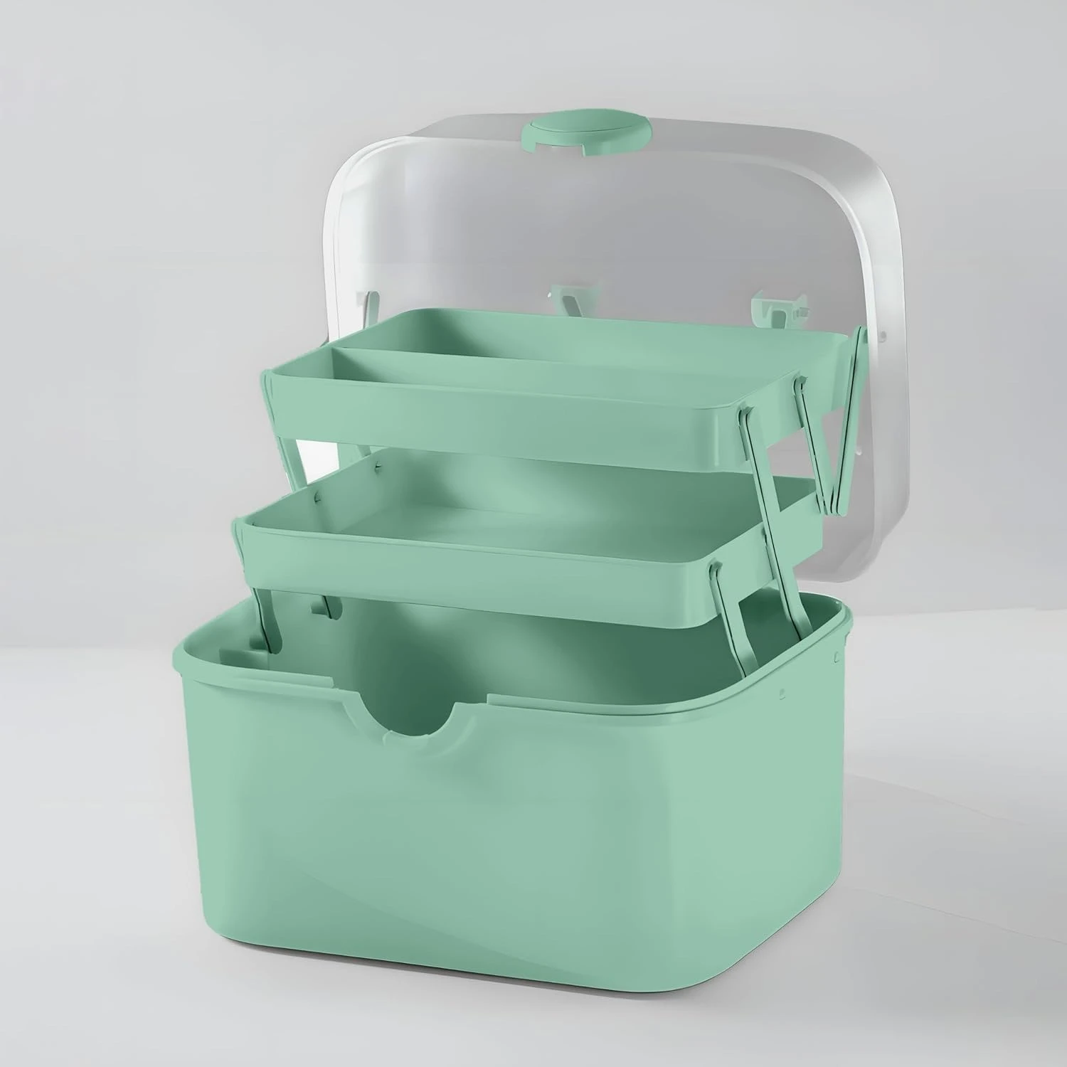 Multipurpose Portable Storage Box – 3 Tiers for Cosmetics, Manicure Tools & Sewing Supplies product thumbnail 38