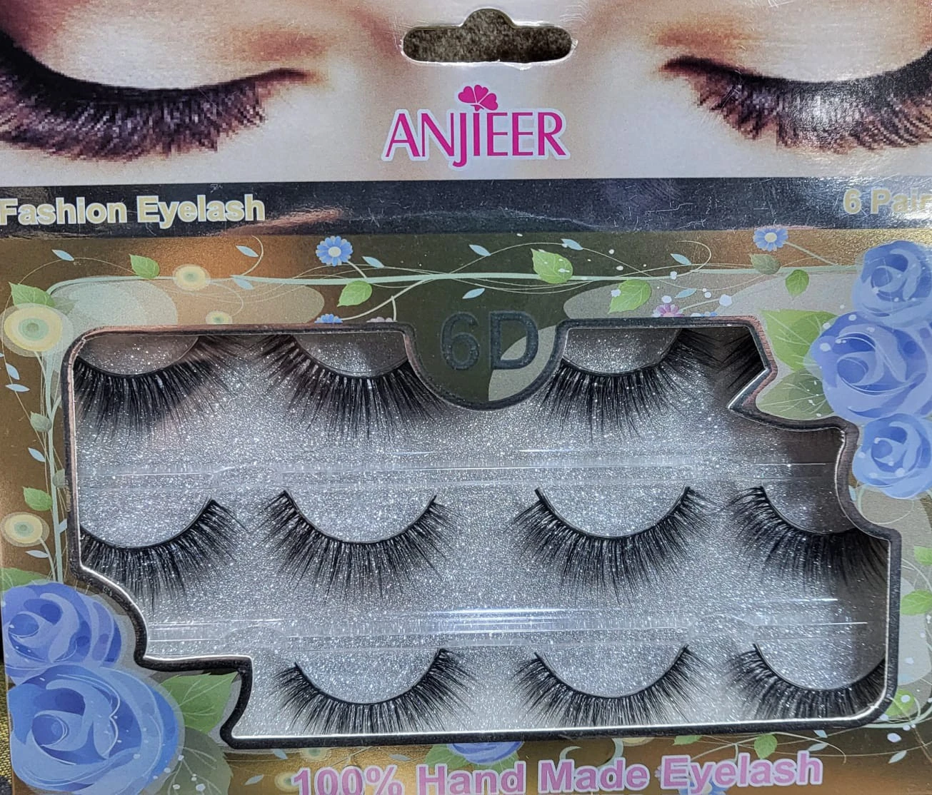 Anjieer Fashion Eyelash 6 pairs 6D product thumbnail 7