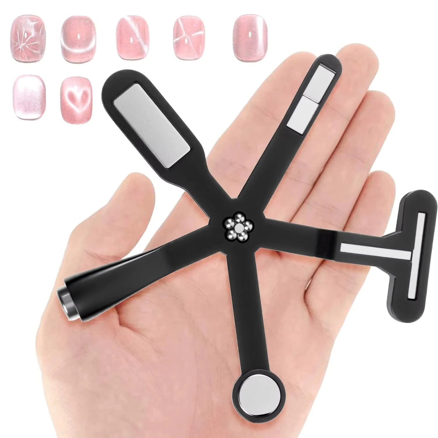 6 in 1 Multi-Function Cat Eye Nail Magnet Gel Magnetic for Nails with Silicone Protective Case for 3D Nails Salon Studio or DIY product thumbnail 6