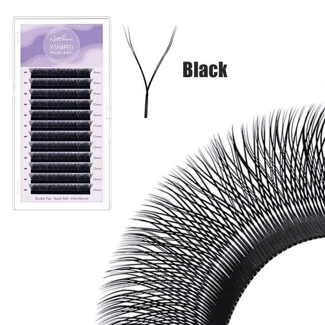NATUHANA YY Shape Eyelash Extensions CD Curl Black product thumbnail 6