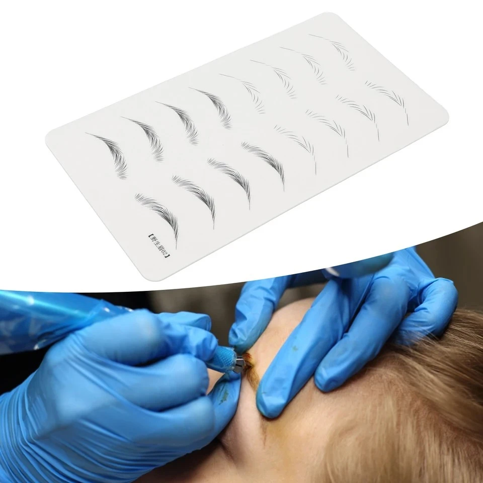 Microblading Practice Skin Inkless Wide Eyebrows Microblading Training Sheet product thumbnail 13