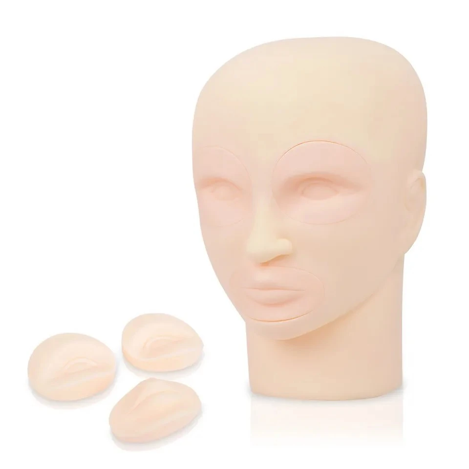 Mannequin head silicone,soft,replaceable,easy to color product thumbnail 22