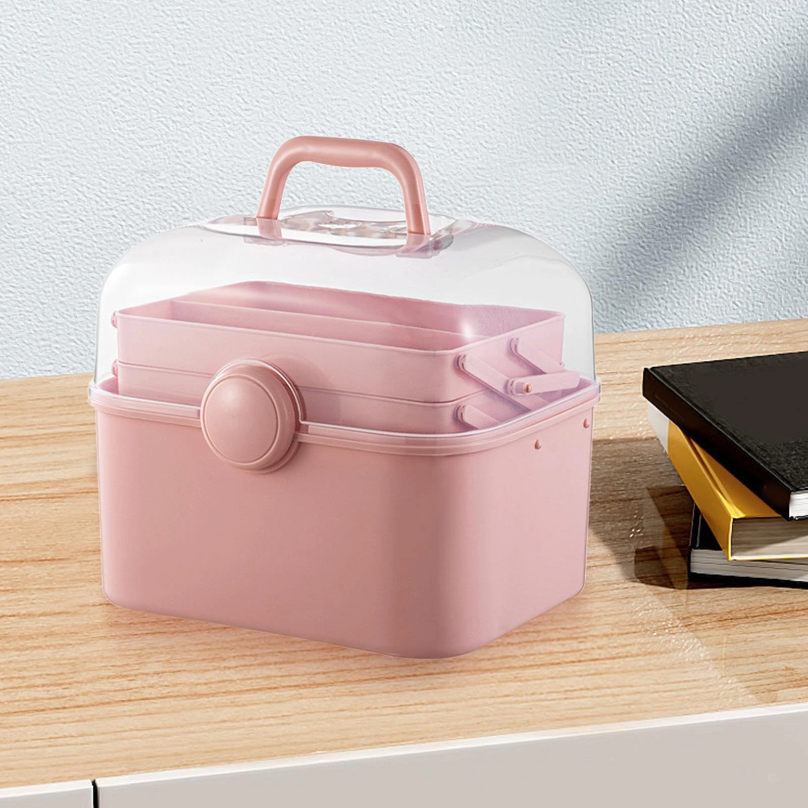 Multipurpose Portable Storage Box – 3 Tiers for Cosmetics, Manicure Tools & Sewing Supplies product thumbnail 7