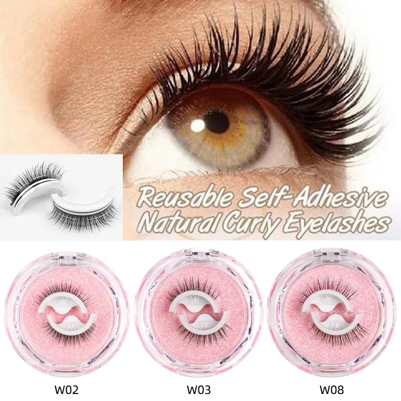 A pair of self-adhesive eyelashes,free glue product thumbnail 11