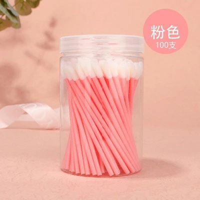 Cleansing eyelash bubble mousse swab 100 barrels, disposable lip brush, eyelash beauty cotton swab tool product thumbnail 11
