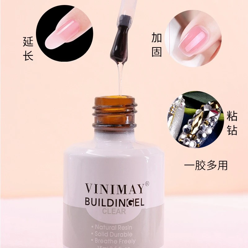 vinimay  extension liquid nail polish glue multi-function extension glue reinforcement sticky diamond glue nail shop product thumbnail 17