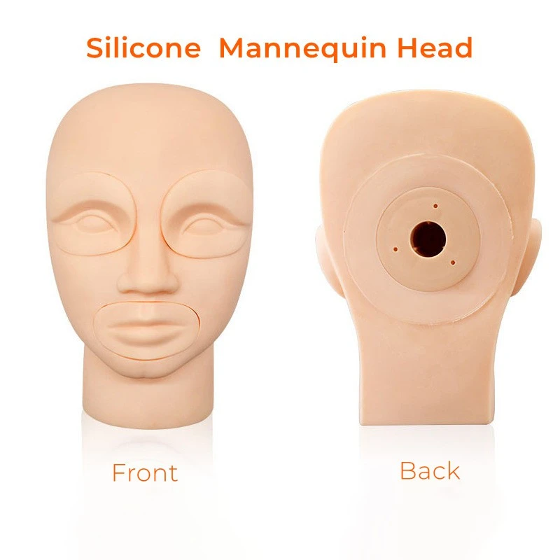 Mannequin head silicone,soft,replaceable,easy to color product thumbnail 31