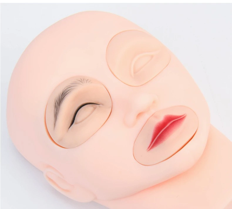 Mannequin head silicone,soft,replaceable,easy to color product thumbnail 29