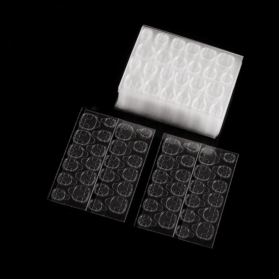 4 pcs ofnail double-sided stickers 24 stickers, rhubarb glue, nail back glue, adhesive, waterproof and sticky product thumbnail 19