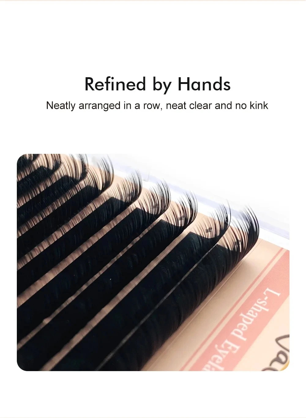NATUHANA Lashes LL+LCLDLU(M) curl False 8-15Mix Matt Black product thumbnail 3