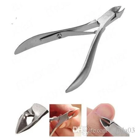 silver Nail Cuticle Nipper Manicure Pedicure Tools product thumbnail 3