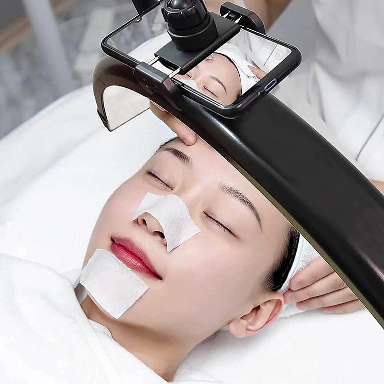 Professional Half Moon LED Beauty Lamp with Remote Control – Adjustable Salon Floor Light product thumbnail 21