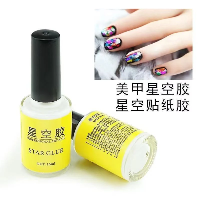 Nail art starry sky glue sticker tool Nail transfer sticker glue Super cool product thumbnail 3