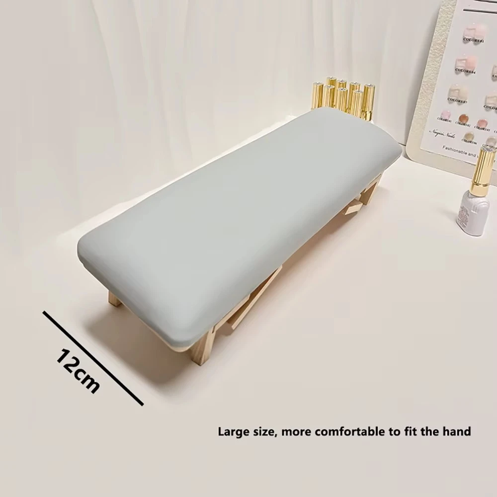 Foldable Manicure Hand Rest with 3 Adjustable Heights Microfiber Leather Nail Armrest Cushion with Soft High-Density Sponge product thumbnail 18