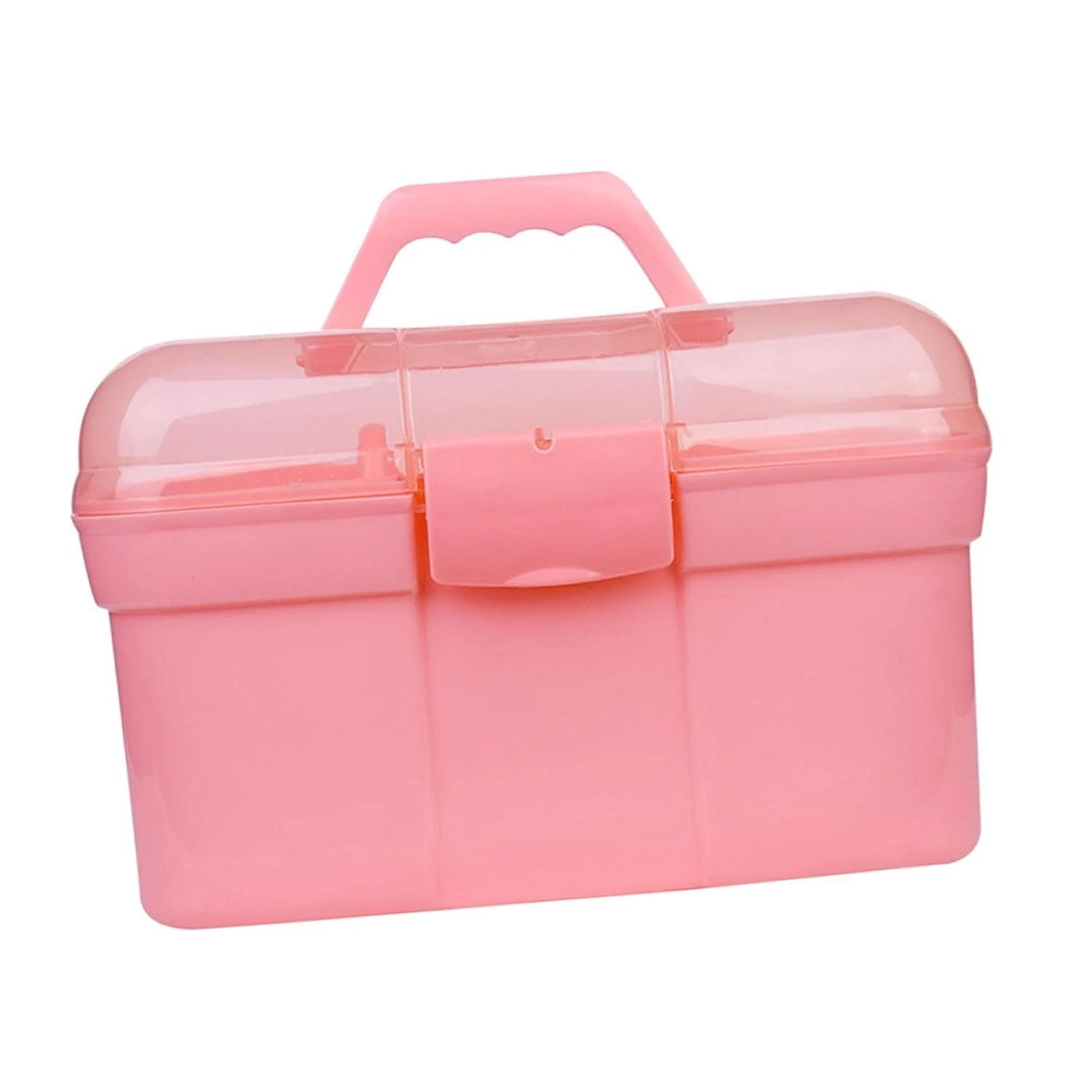 Portable Handled Storage Box – 2-Tier Manicure Tool Case for Home, Car, Bedroom & Hotel Organization product thumbnail 8