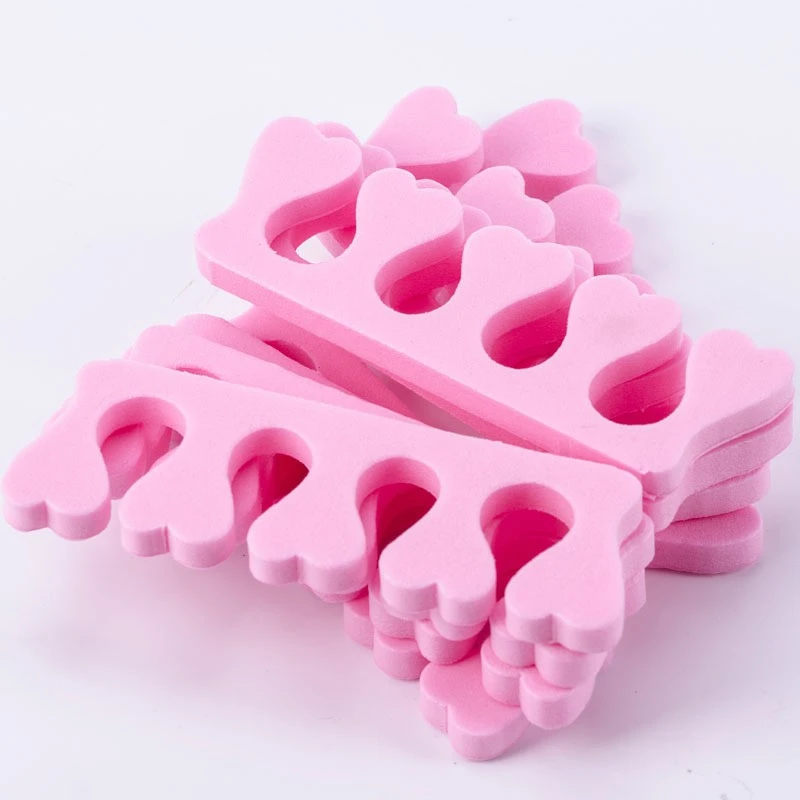 Peach heart finger splitter EVA toe splitter painting nail assist finger finger cotton spacer cotton nail tool product thumbnail 5