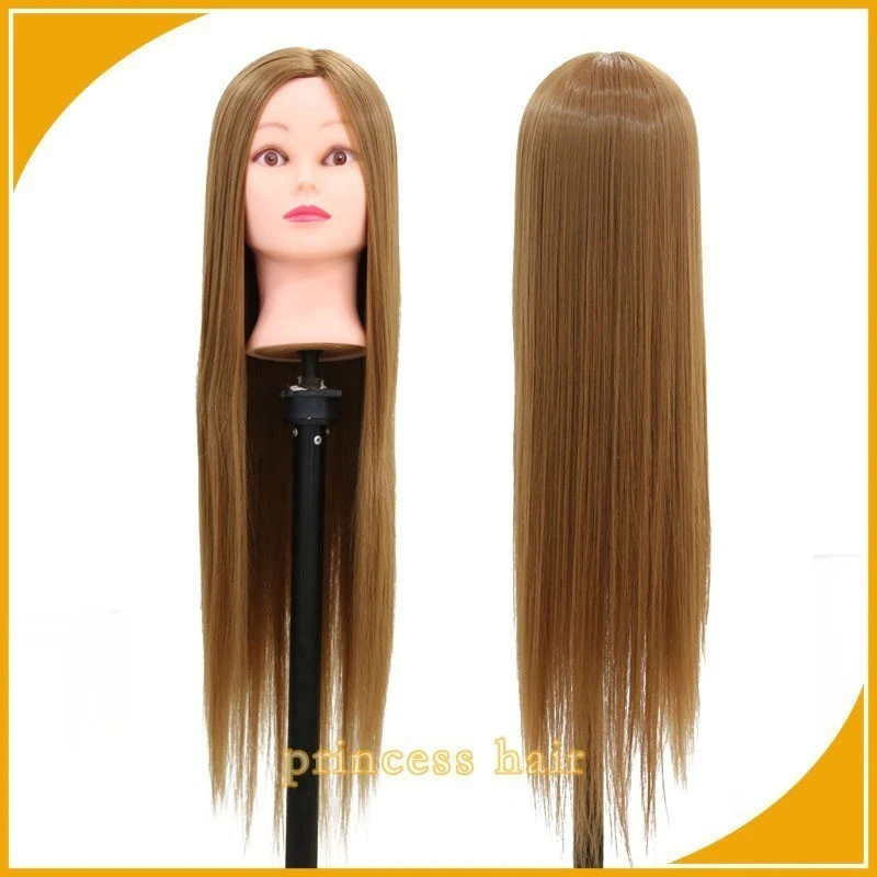 Hairdresser Training Mannequin Head with synthetic hair product thumbnail 4