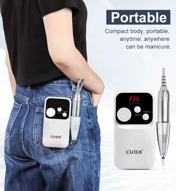 L'UGX LG602s Professional Power Portable Rechargeable Nail Drill Machine Type C Manicure 35000 RPM Electric Nail Drills product thumbnail 11