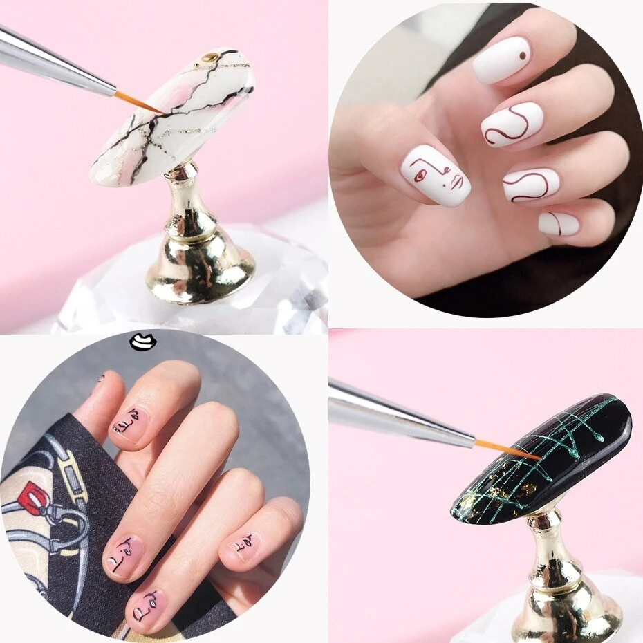 3pcs Brushes Holder Set Tools For Nail Paint product thumbnail 2