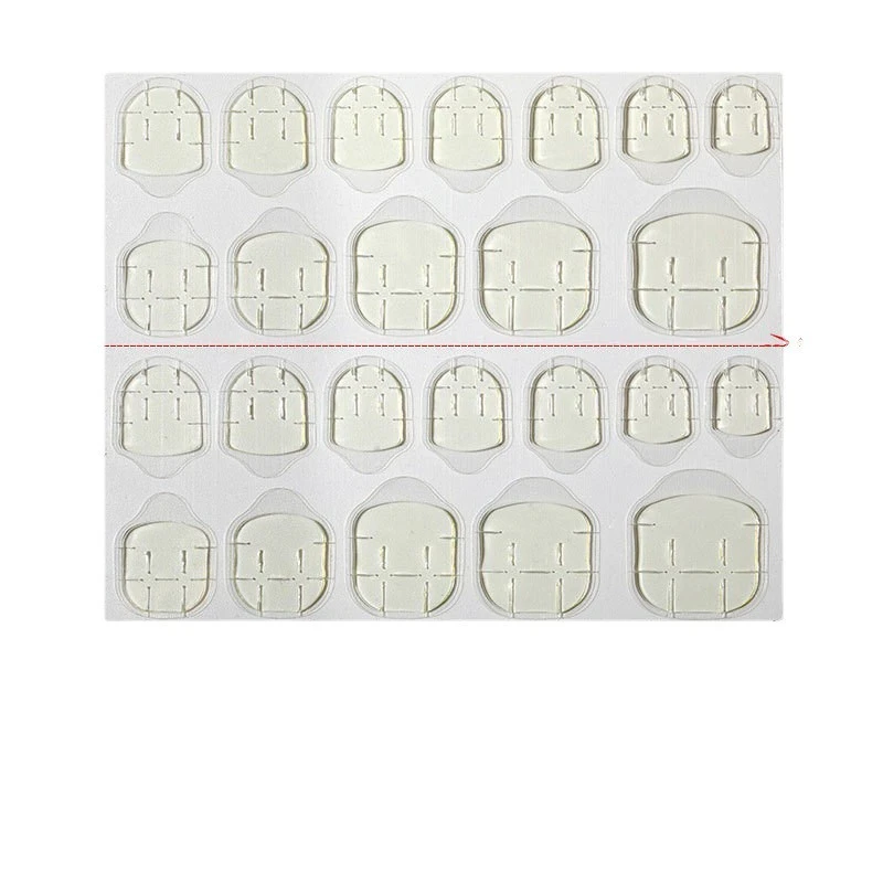 4 pcs ofnail double-sided stickers 24 stickers, rhubarb glue, nail back glue, adhesive, waterproof and sticky product thumbnail 7