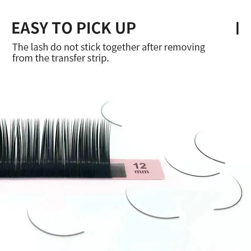 NATUHANA 16lines 8-15mm Mixed Eyelash Extension Matte Black product thumbnail 15