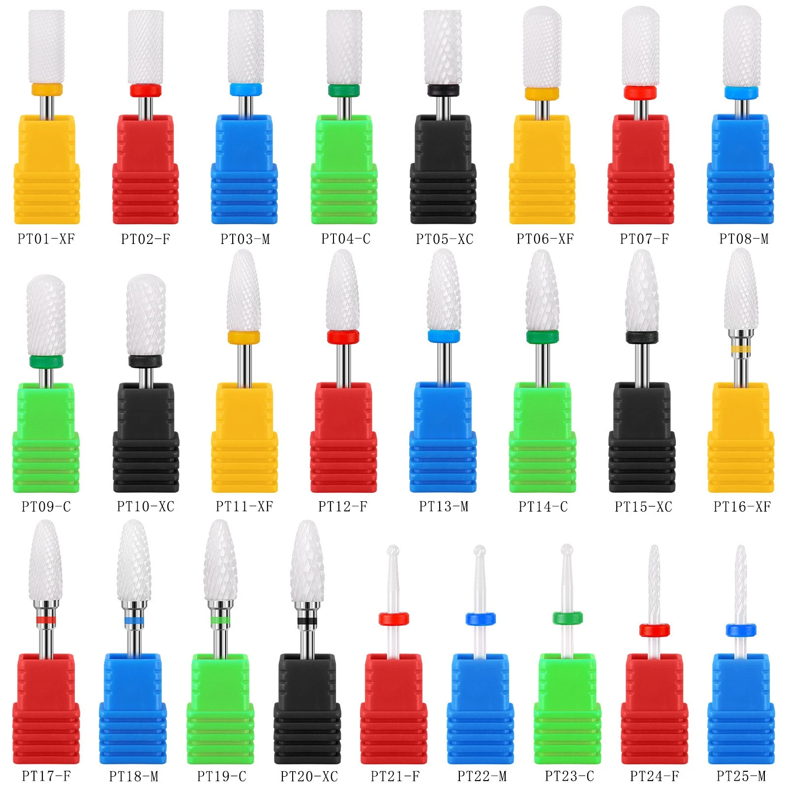 Nail art ceramic polishing head replacement head nail removal polishing head dead skin polishing machine nail art tools product thumbnail 27
