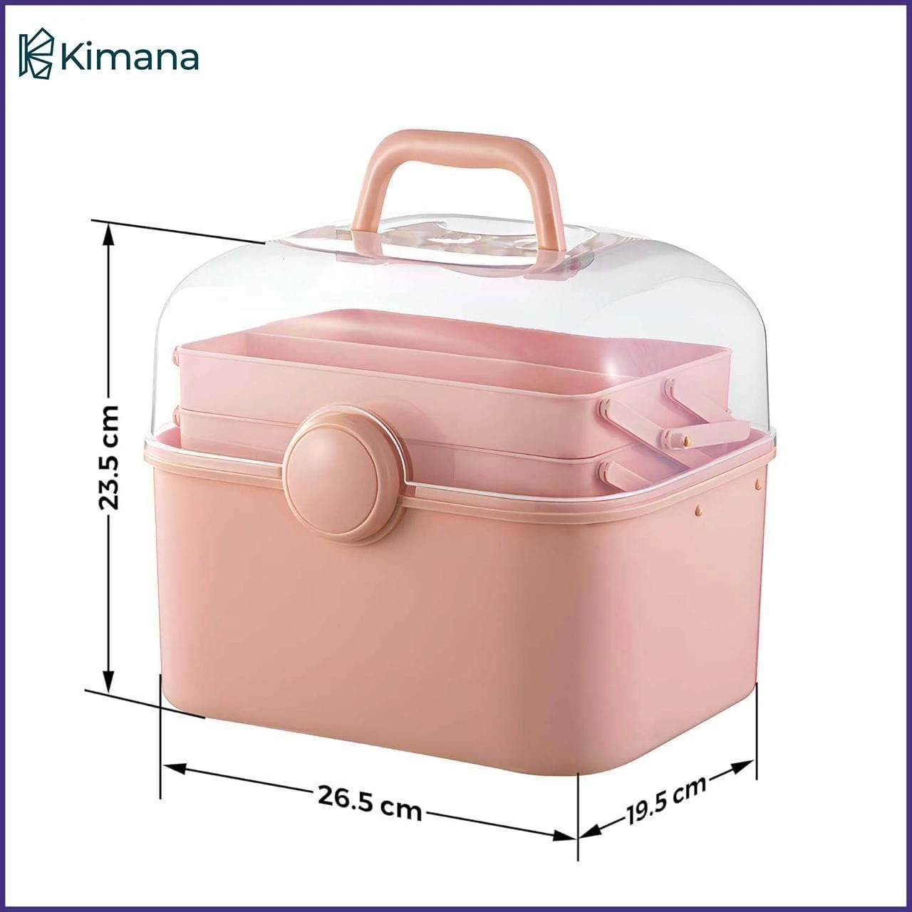 Multipurpose Portable Storage Box – 3 Tiers for Cosmetics, Manicure Tools & Sewing Supplies product thumbnail 21