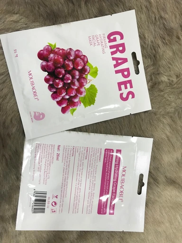 Molibaobei Fresh Moisturizing Grapes Facial Mask Box product thumbnail 3