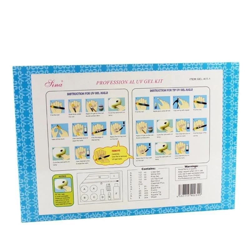 Full Set UV Gel Kit Manicure For Nail Art product thumbnail 5