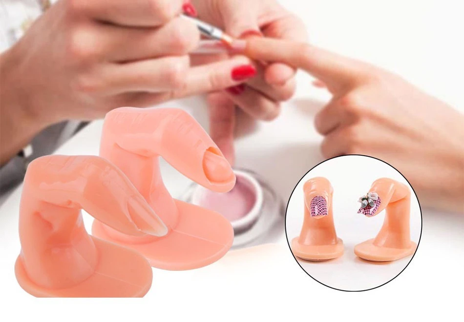 Units of plastic nail art practice and fake fingers training tools product thumbnail 3