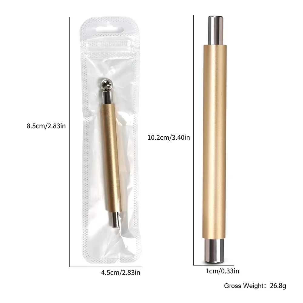 2 In 1 Nail Cat Eye Magnet And Super Strong Magnetic Ball Purple Pink Aluminum Anti-Mistouch Salon Home Manicure DIY Nail Tool product thumbnail 5