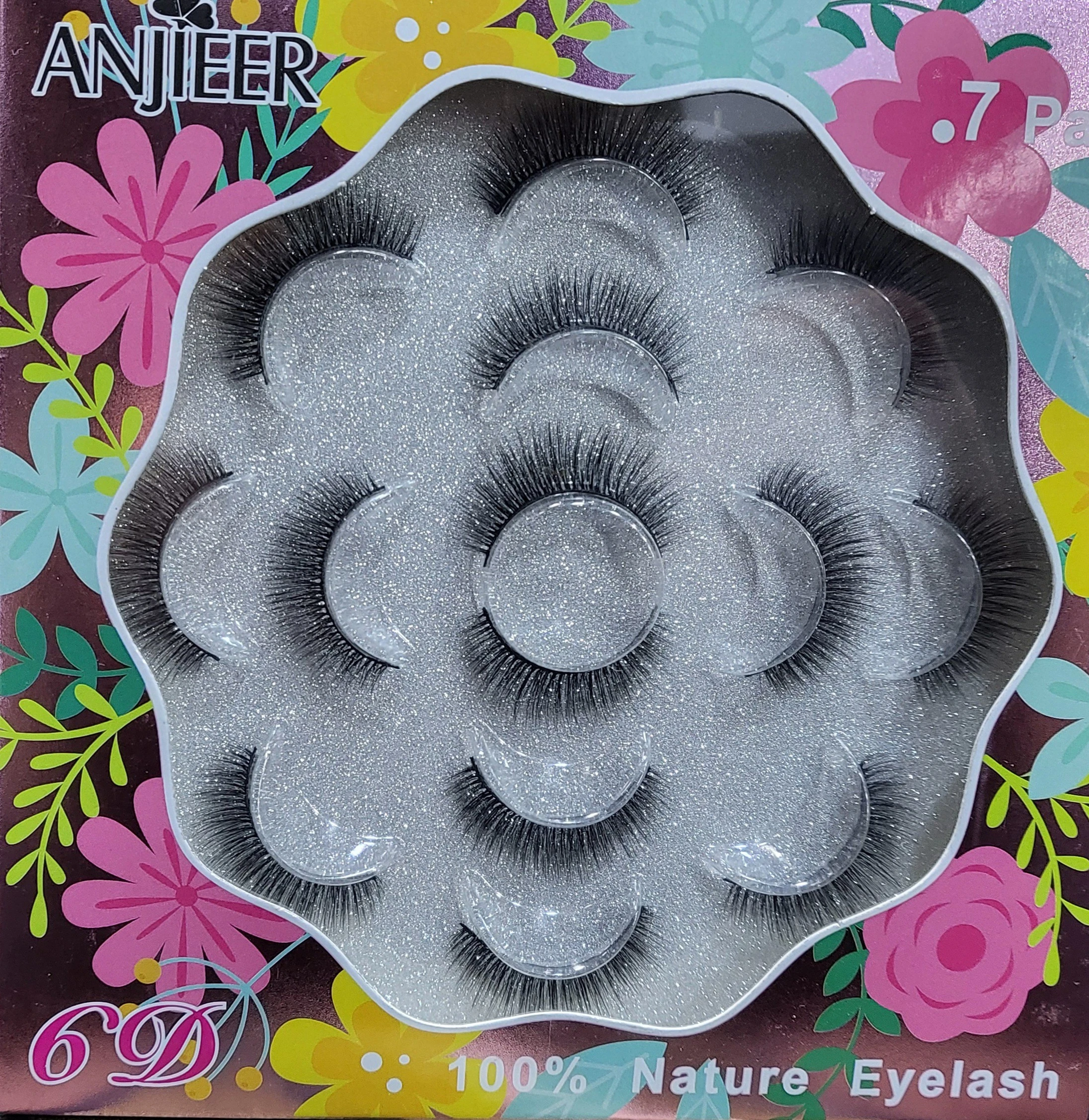 Anjieer Fashion Eyelash 7 pairs 6D product thumbnail 4