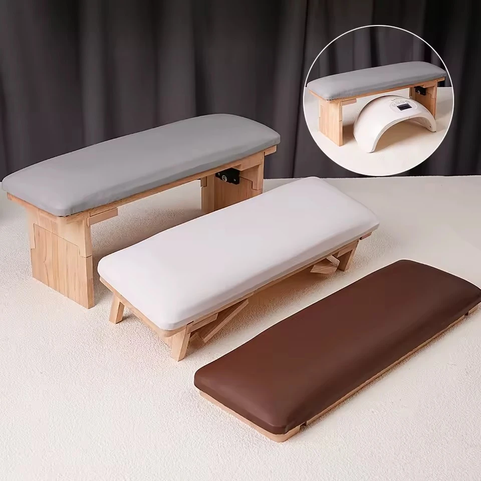 Foldable Manicure Hand Rest with 3 Adjustable Heights Microfiber Leather Nail Armrest Cushion with Soft High-Density Sponge product thumbnail 12