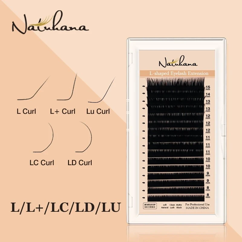 NATUHANA Lashes LL+LCLDLU(M) curl False 8-15Mix Matt Black product thumbnail 17